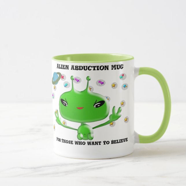Alien Entführung Tasse für diejenigen, die Gewollt (Rechts)