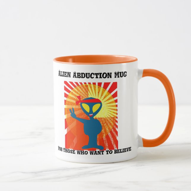 Alien Entführung Tasse für diejenigen, die Gewollt (Rechts)