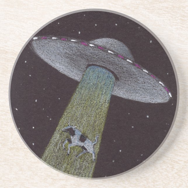 Alien Entführung Untersetzer (Vorne)