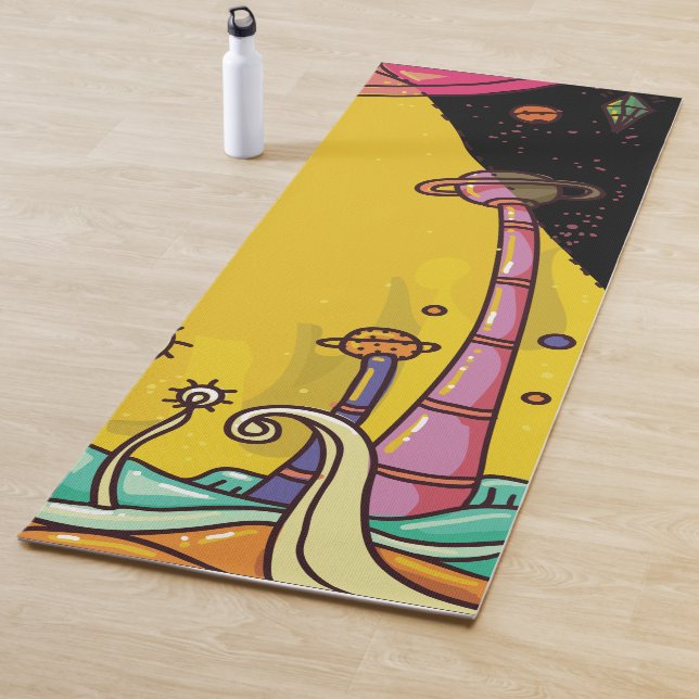 Alien Entführung Yogamatte (Beispiel)