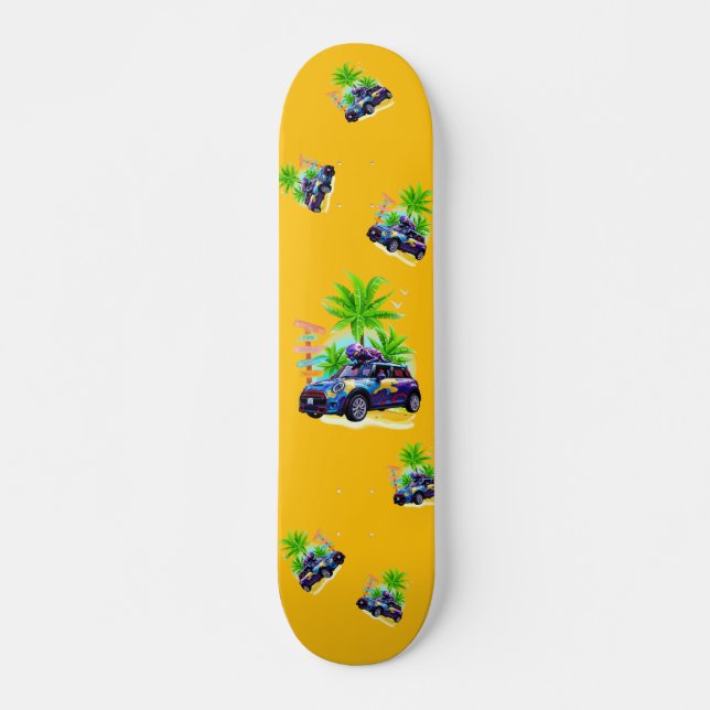 Alien équitation d'un mini skateboard (Devant)