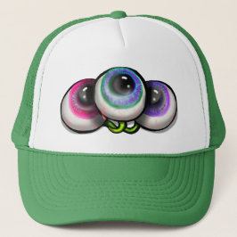 Alien Eyeballs Space Monster Truckerkappe