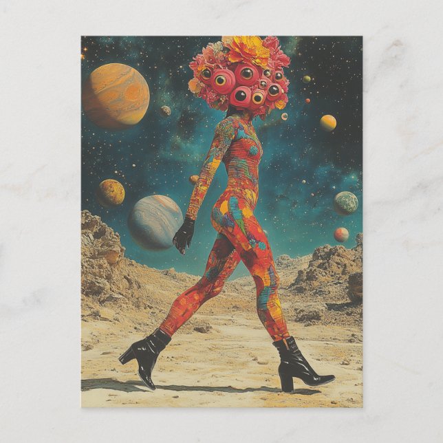 Alien Eyes Postkarte (Vorderseite)