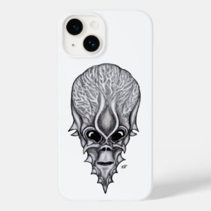 Alien Face, Afrikanische Schädelfaust Wiederaufbau Case-Mate iPhone 14 Hülle