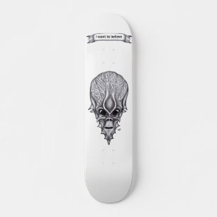 Alien Face, Afrikanische Schädelfaust Wiederaufbau Skateboard