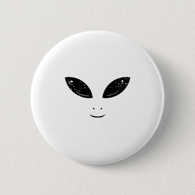 Alien Face Funny Costume Ufo Space Boys Mädchen Ki Button (Vorderseite)