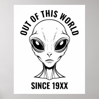 Alien Face Personalisiert Poster