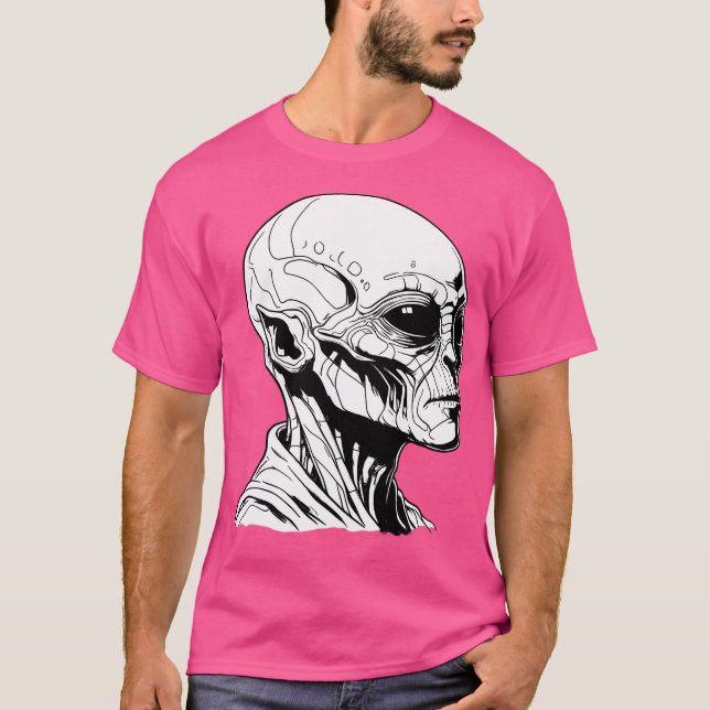 Alien Face T-Shirt (Vorderseite)