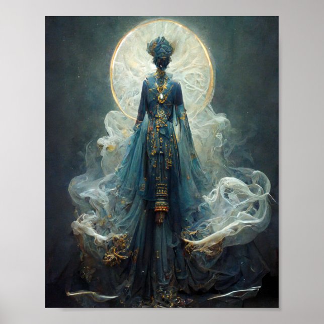 Alien Fee 4 Fantasy Sci-Fi Art Poster (Vorne)