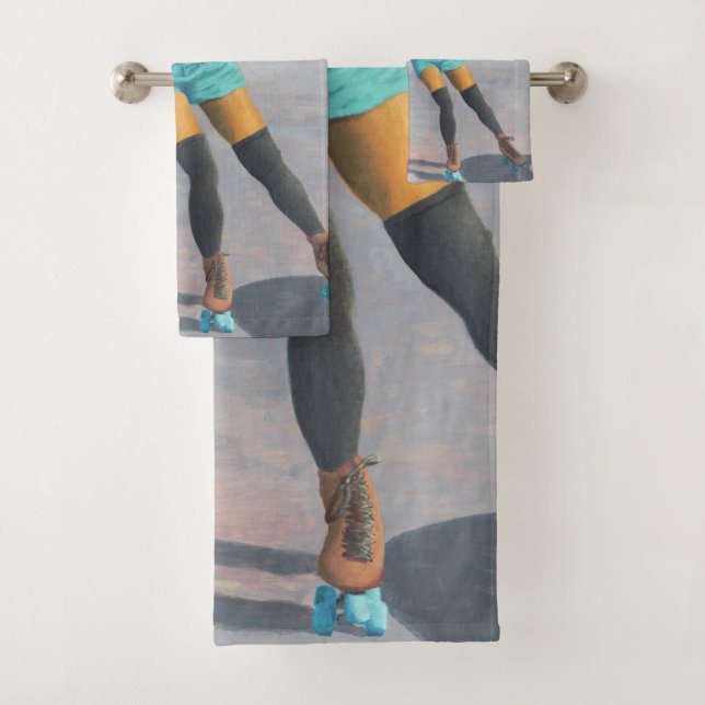Alien Femme Roller Patinage Imaginaire Art Serviet (En situation)