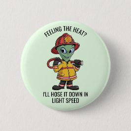 Alien Firefighter Button