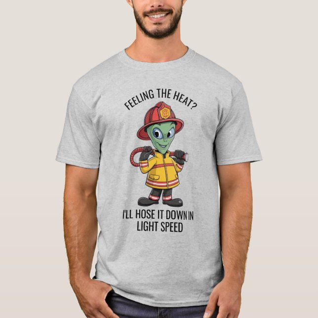 Alien Firefighter T-Shirt (Vorderseite)