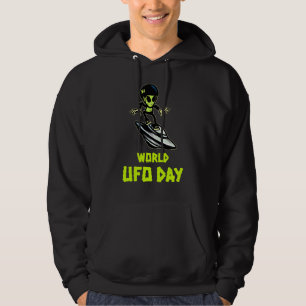 Alien Flying Saucer Fan Ufo Alien Entführung World Hoodie