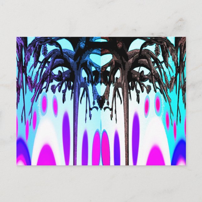 Alien Forstkunst Postkarte (Vorderseite)