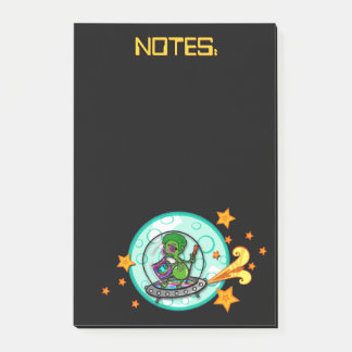 Alien FUNNY NOIR GRAPHIQUE POST-IT VERTICAL NOTEPA