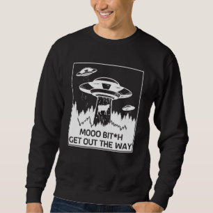 Alien Für Erwachsene Raumschiff Ufo Grün Area 51 3 Sweatshirt