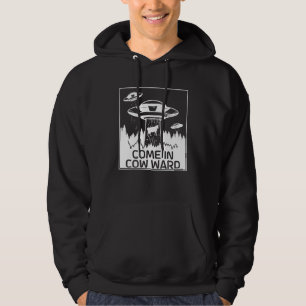 Alien für Männer Bereich 51 Raumfahrt Kopf Grün Uf Hoodie