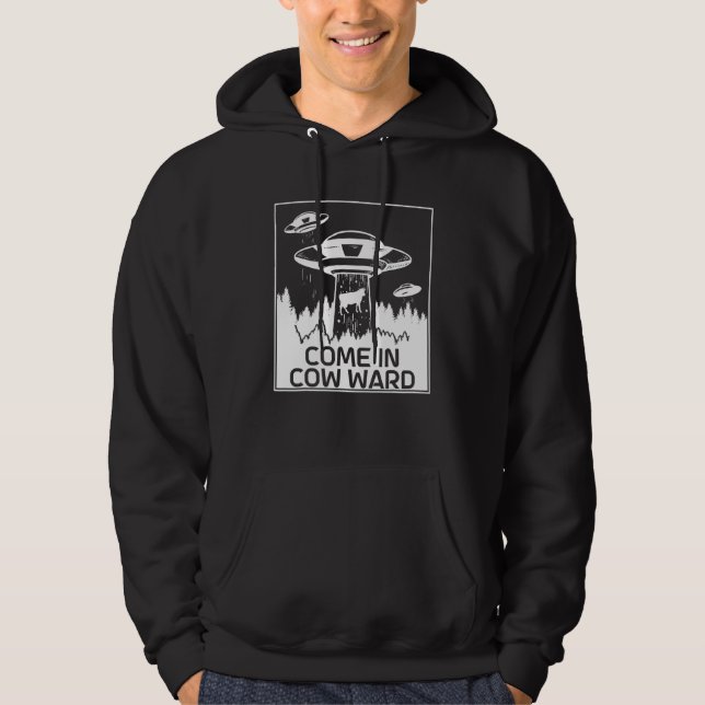 Alien für Männer Bereich 51 Raumfahrt Kopf Grün Uf Hoodie (Vorderseite)
