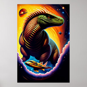 Alien Galaxy - Leinwand Kunstdruckerei Poster