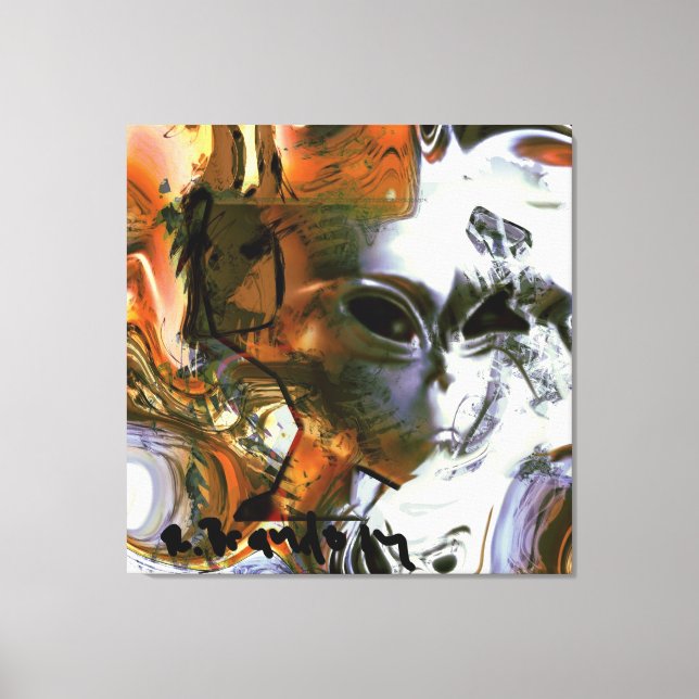 "Alien" Galerie überzogene Leinwand Malerei (Vorderseite)