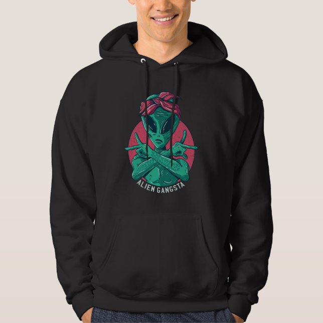 Alien Gangsta Hoodie (Vorderseite)