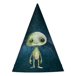 Alien Geburtstags-Partyhüte Partyhütchen