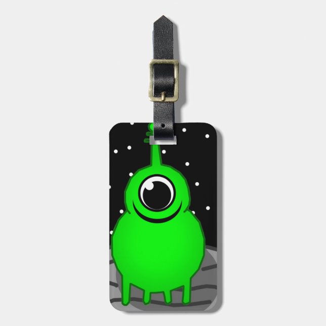 Alien Gepäckanhänger (Vorderseite vertikal)