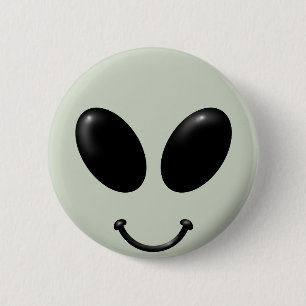 Alien-Gesicht Button