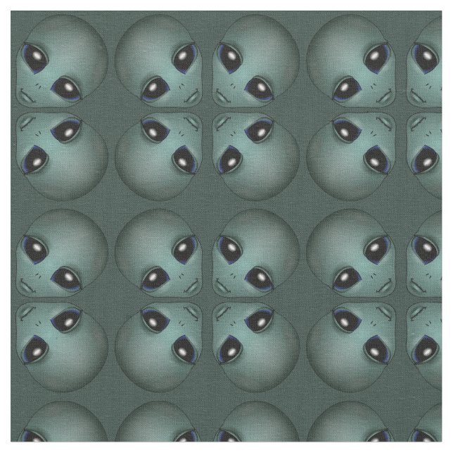 Alien-Gewebe niedliches Alein Gewebe Stoff (Nahaufnahme)