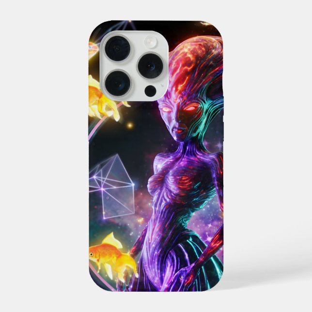 Alien Girl, IPhone Case iPhone 15 Pro Hülle (Rückseite)