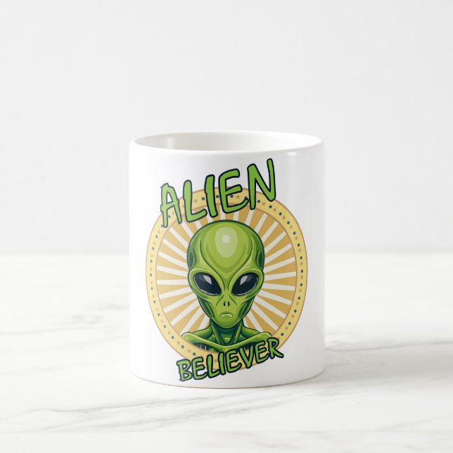 Alien Glaubt Kaffeetasse (Mittel)