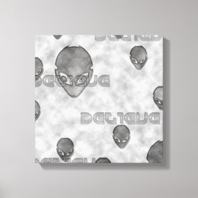 Alien glaubt leinwanddruck (Vorderseite)