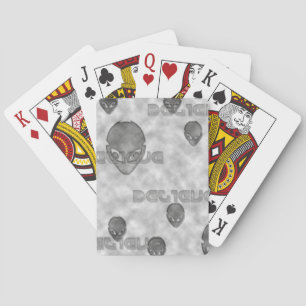 Alien glaubt spielkarten