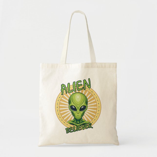 Alien Glaubt Tragetasche (Vorne)