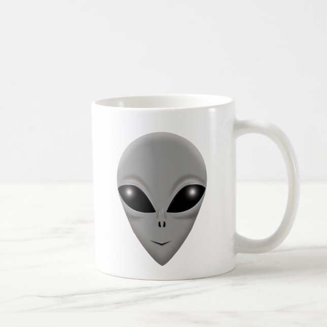 Alien-Grau Kaffeetasse (Rechts)