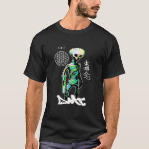 ALIEN-GRAUER T-SHIRT DMT-ANGELEGENHEITENGRAFFITI