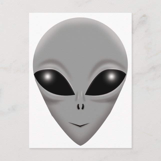 Alien Gray Postkarte (Vorderseite)