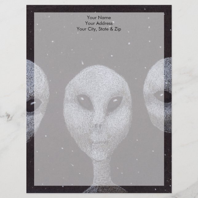 Alien Grays Briefkopf (Vorderseite)