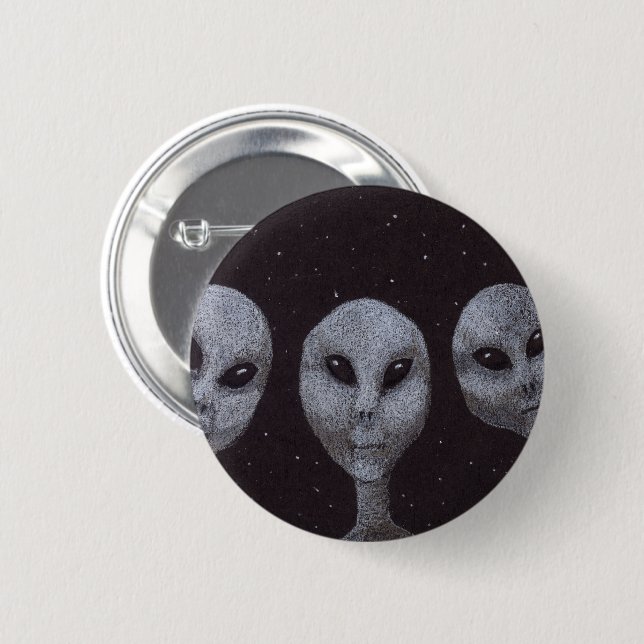 Alien Grays Button (Vorne & Hinten)