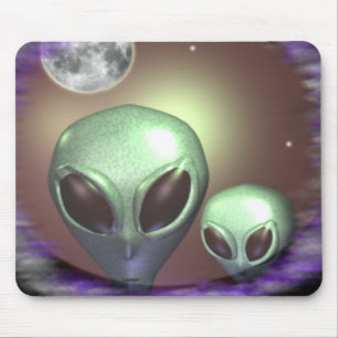 Alien grays mousepad
