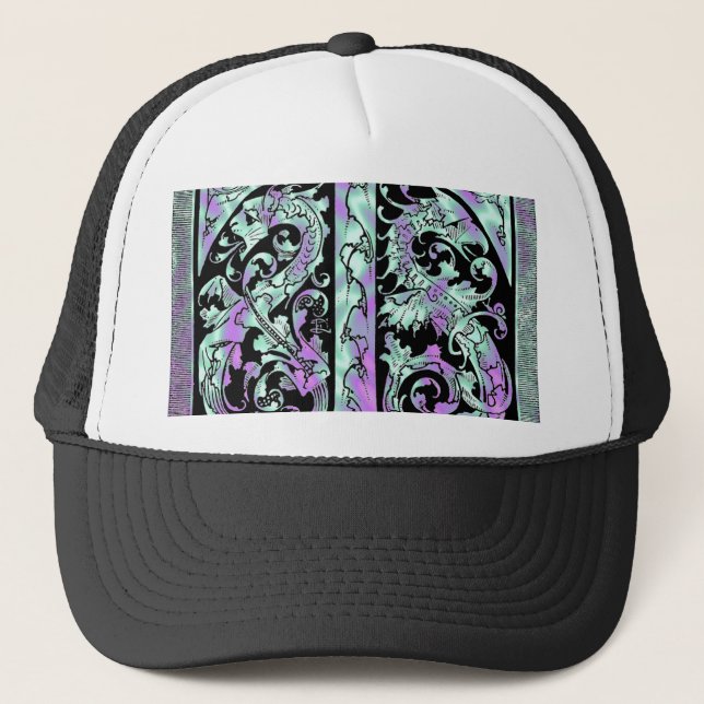 Alien Green, Dragon Hat Truckerkappe (Vorderseite)