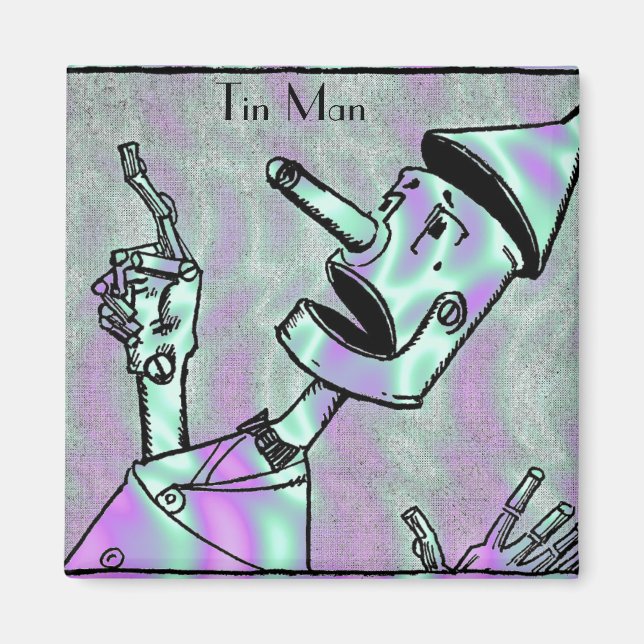 Alien Green, Tin Man Magnet (Vorne)
