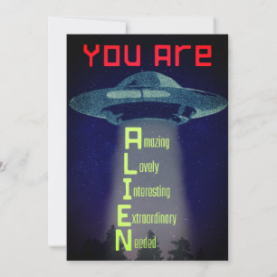 Alien Greetings Feiertagskarte