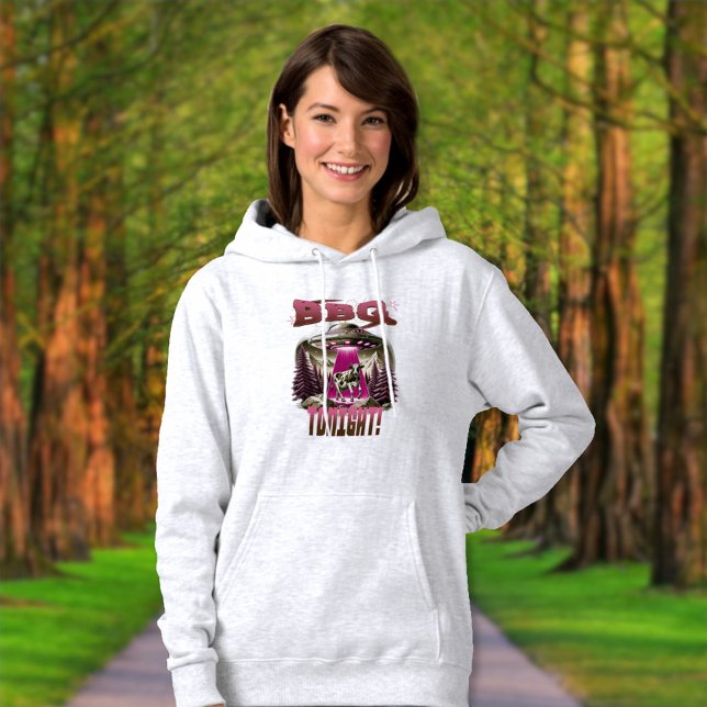 Alien GRILLEN Cow Abduction Joke Hoodie (Von Creator hochgeladen)
