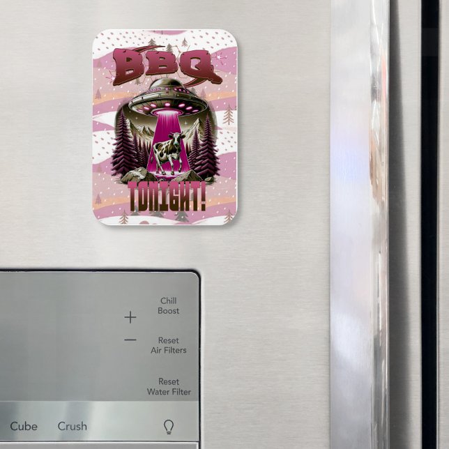 Alien GRILLEN Cow Abduction Joke Magnet (Von Creator hochgeladen)