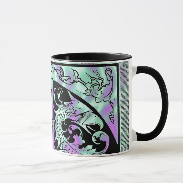 Alien Grüner Drachenbecher Tasse (Rechts)