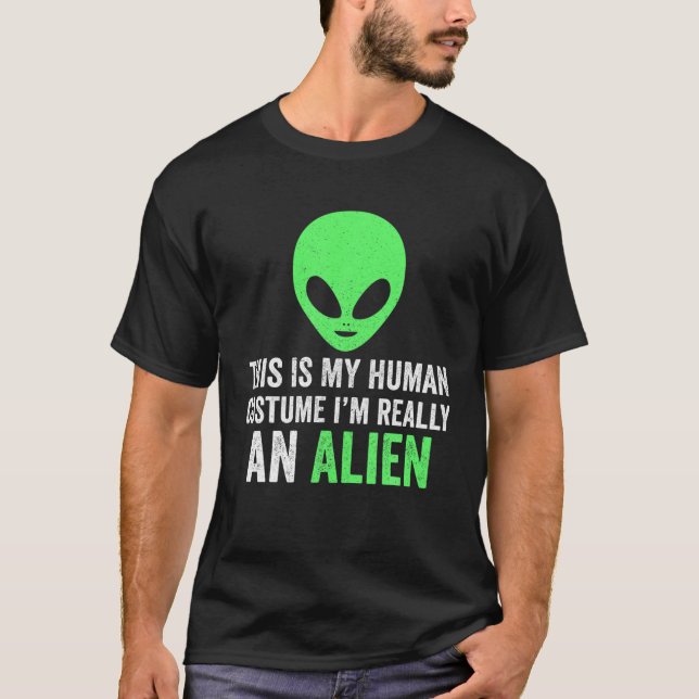 Alien Halloween , Alien Hallowen Costume, Girl Boy T-Shirt (Vorderseite)