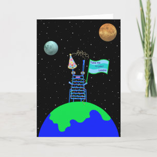 Alien Happy Birthday Card 3 von Jo Images Karte