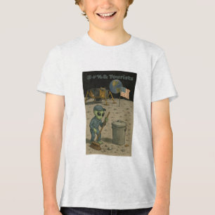 Alien-Hausmeister beseitigt das Chaos der Mond-Tou Tri-Blend Shirt
