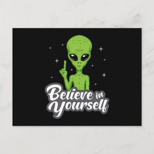 Alien Head Area 51 Ufo Außerirdischen Space Funny  Postkarte